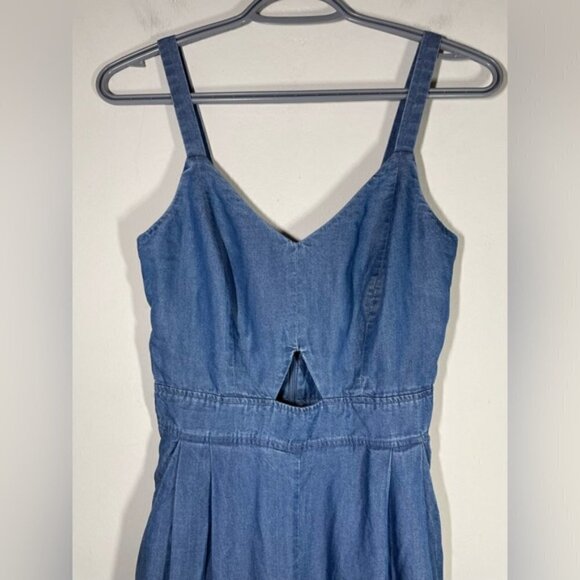 Everlane Denim Sleeveless Jumpsuit size 0 - Picture 4 of 8